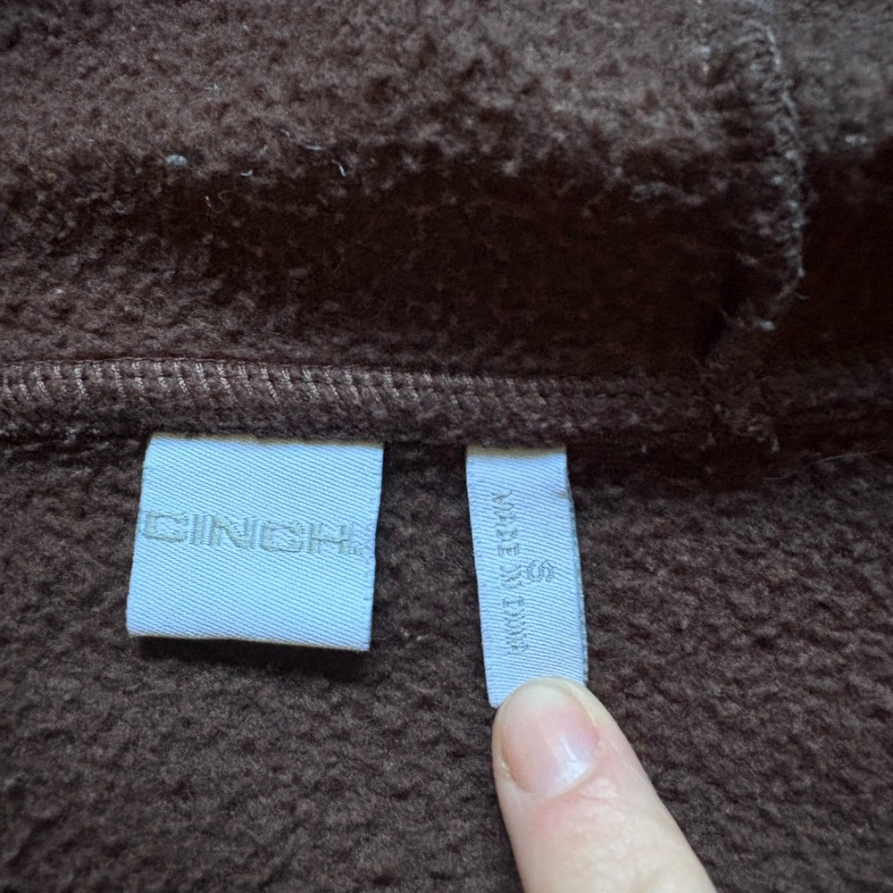 Cinch Brown Cowl Neck Hoodie - Picture 4 of 4